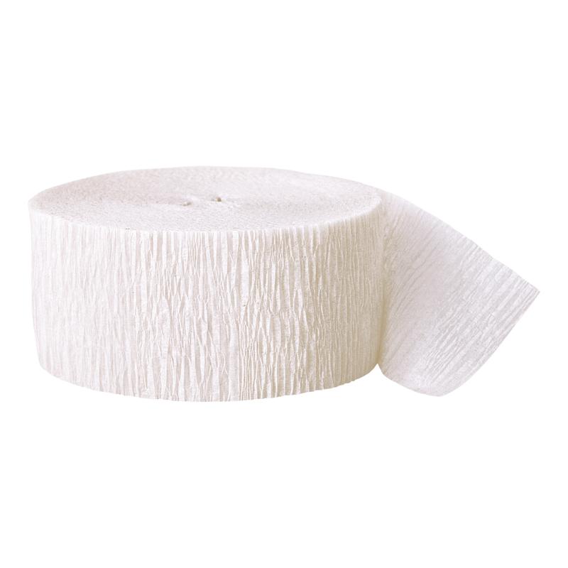 White Crepe Streamers