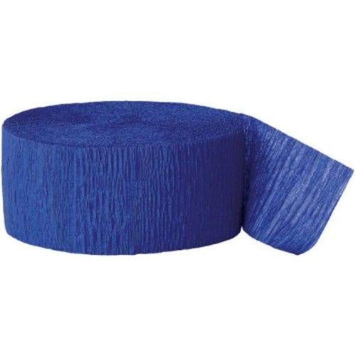 30m Crepe Streamer Navy