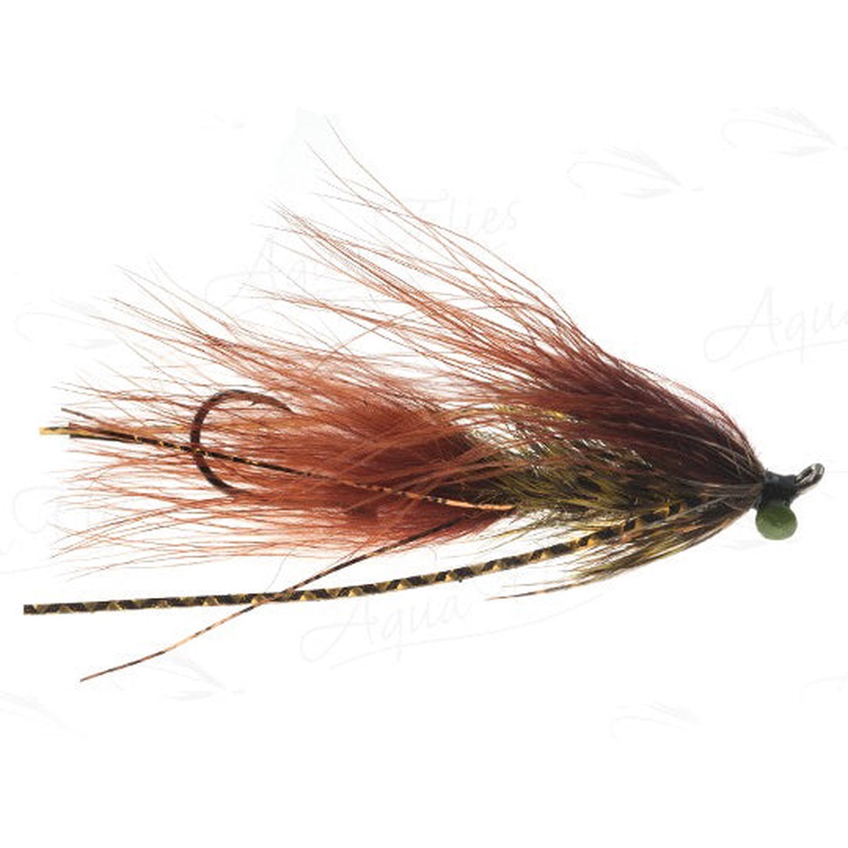 Aquaflies Mattioli's Trout Spey Bugger - Brown/Olive