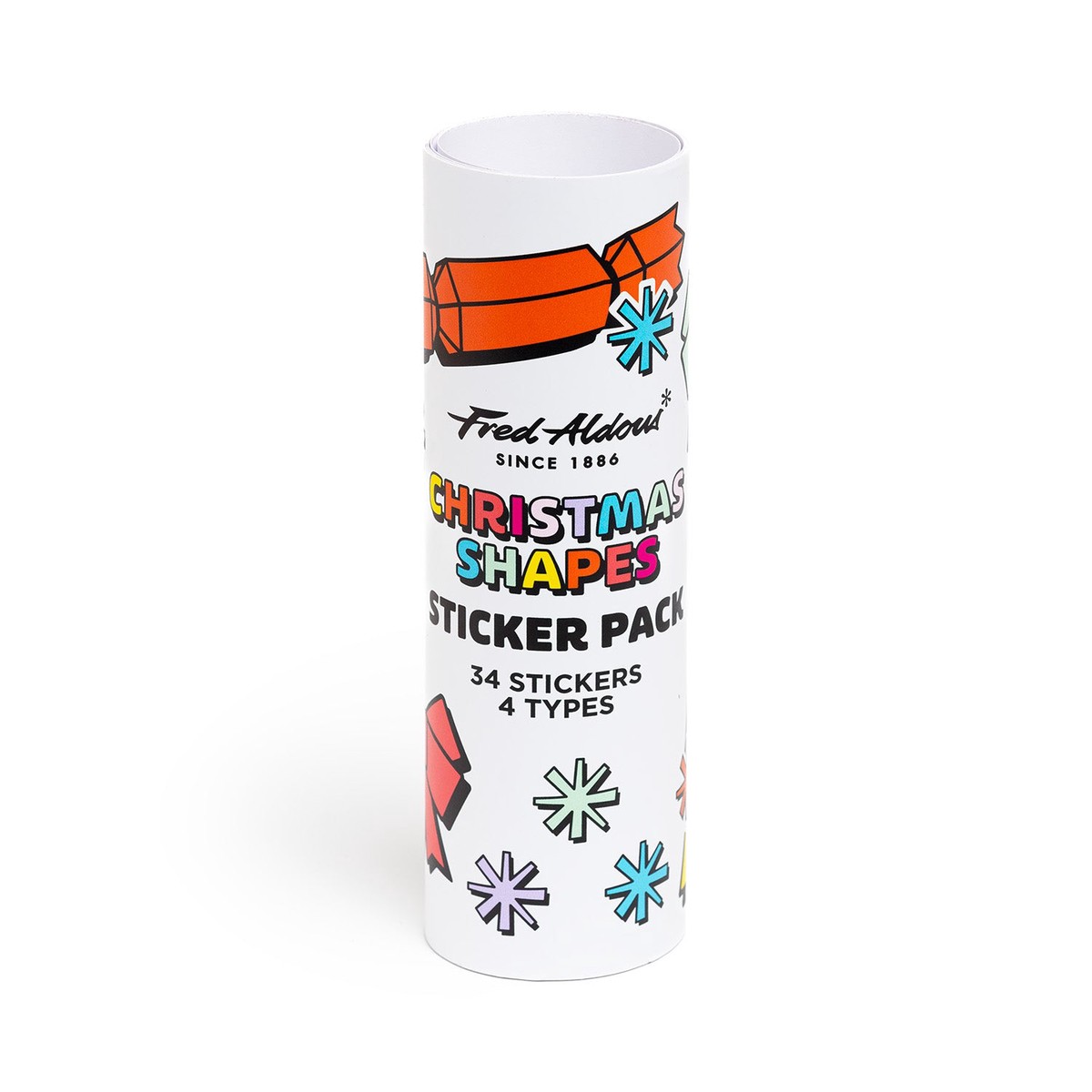 Fred Aldous Christmas Shapes Sticker Pack Large