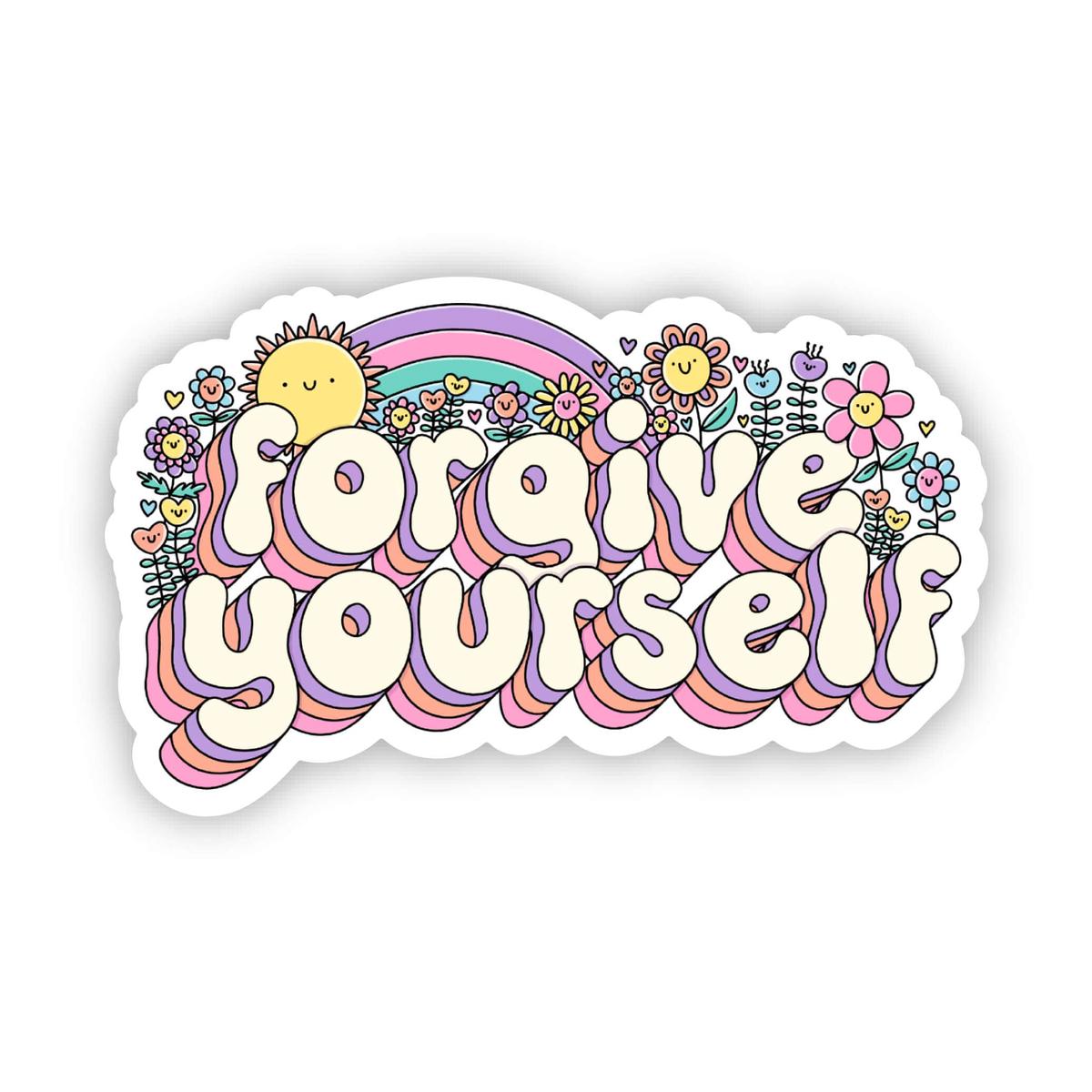 "Forgive yourself" sticker
