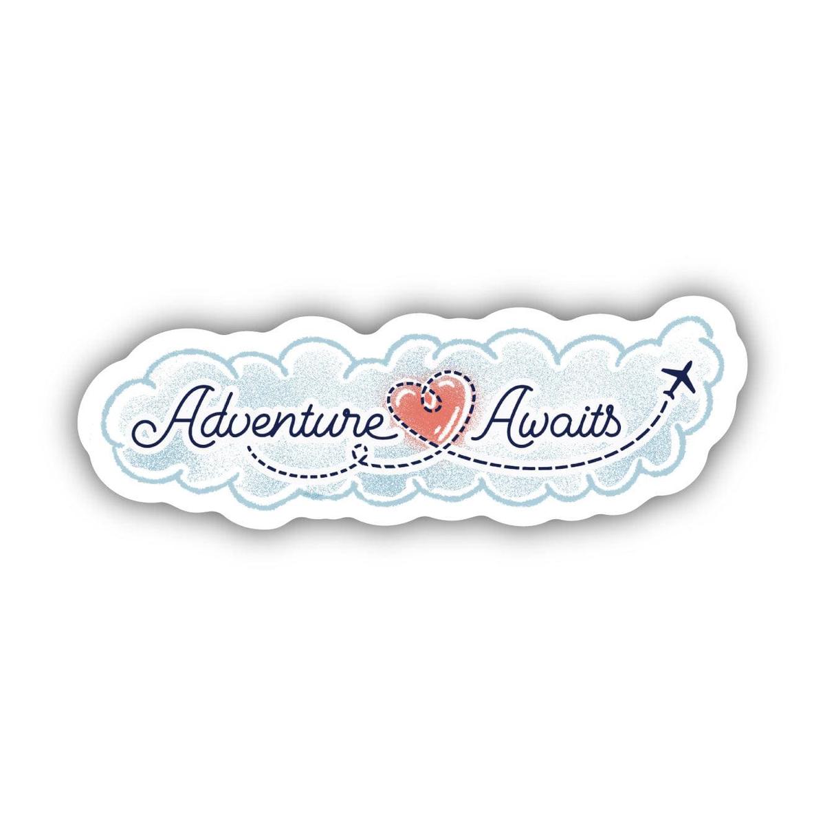 "Adventure Awaits" Travel Sticker