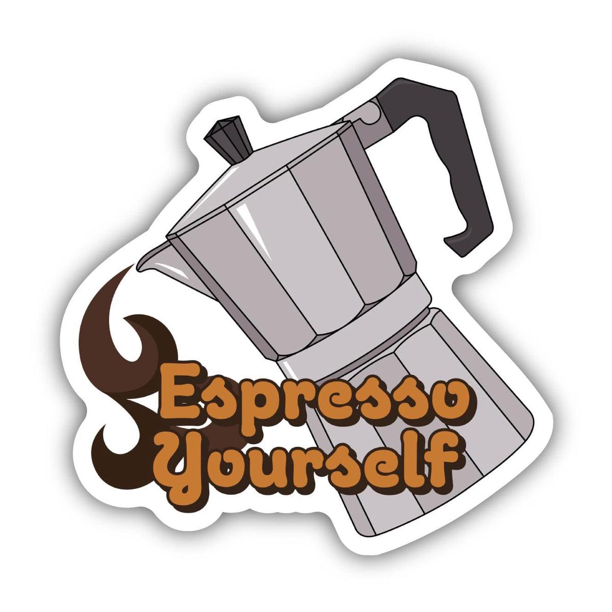"Espresso Yourself" Coffee Sticker