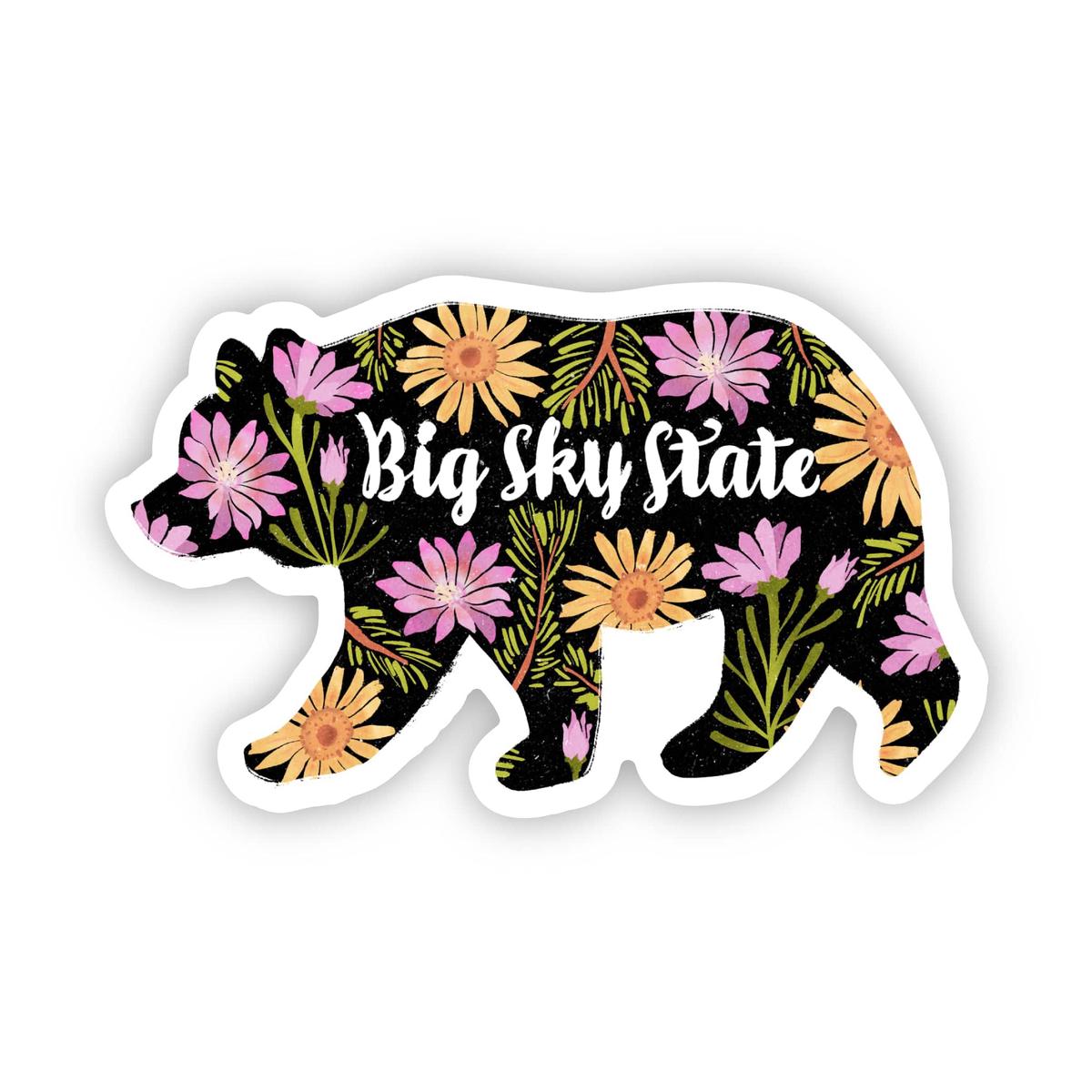 "Big Sky State" Montana Bear Sticker