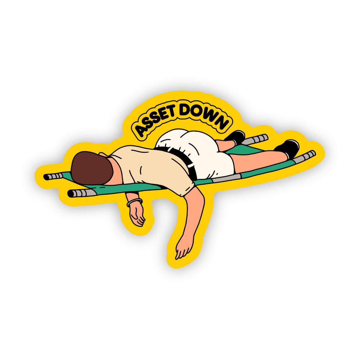 "Asset Down" Frankie Lapenna Sticker