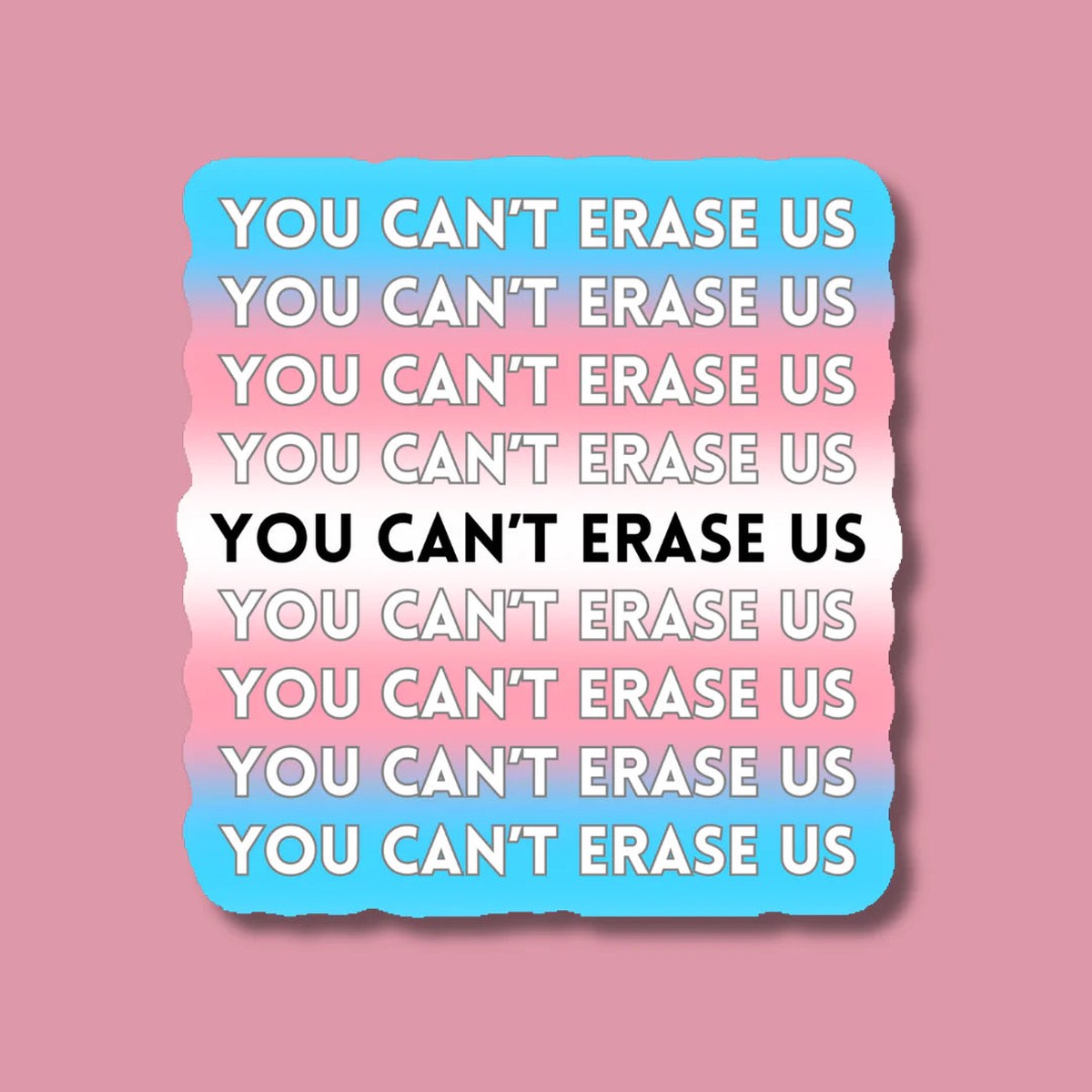 You Can't Erase Us Sticker | Indigo Maiden
