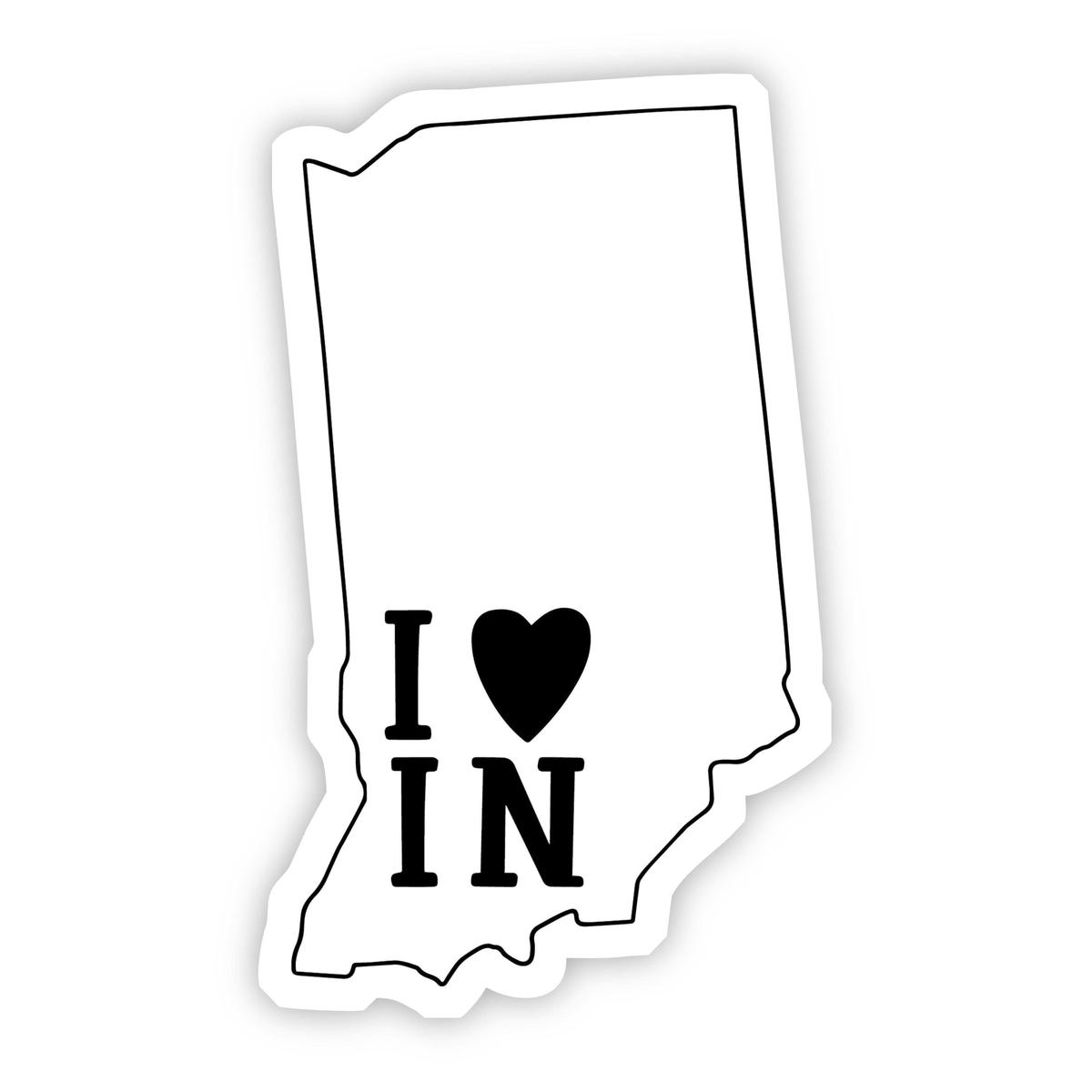 I Love Indiana Sticker
